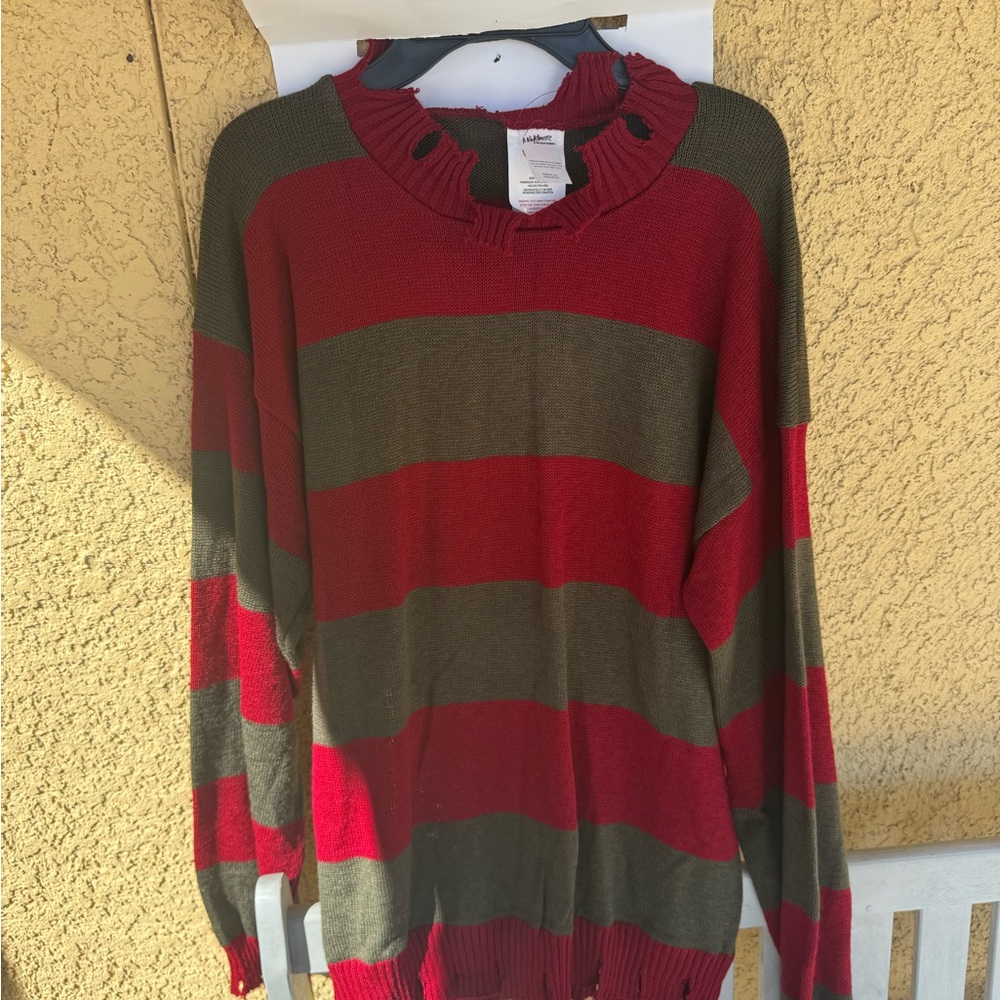 Halloween Freddy Krueger sweater top